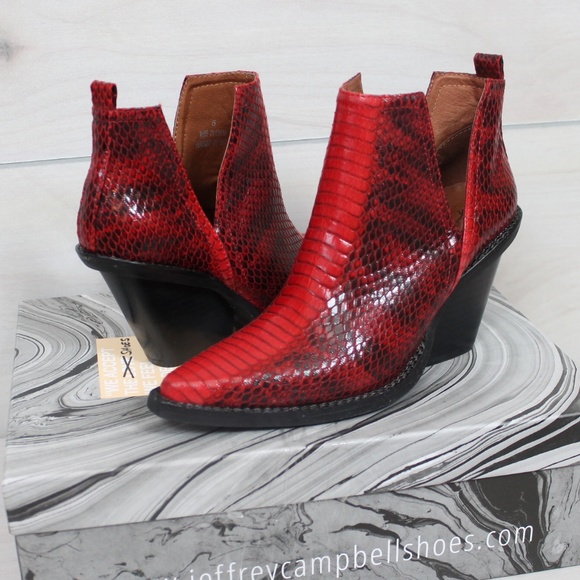 free people red boots
